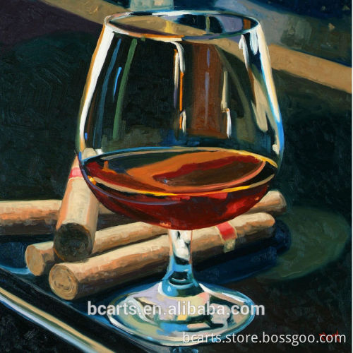 Paintings for bar room modern wine glass beautiful picture oil painting